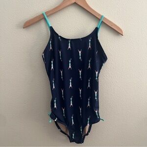 Old Navy Girls’ One-Piece Swimsuit with Mermaids, Blue, Size XL